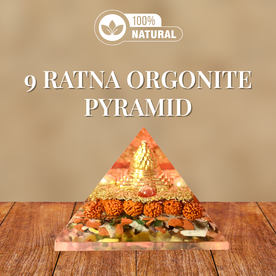 Energized 9 Ratna Orgonite Pyramid