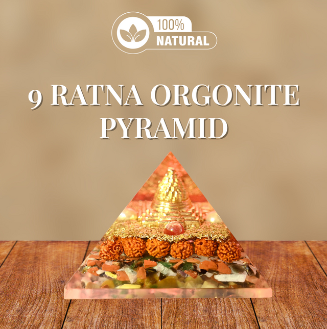 Energized 9 Ratna Orgonite Pyramid