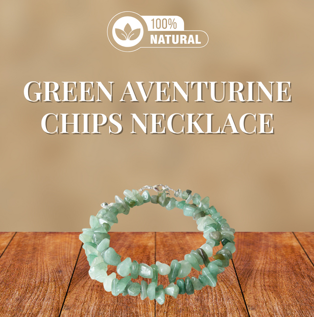 Green Aventurine Chips Necklace